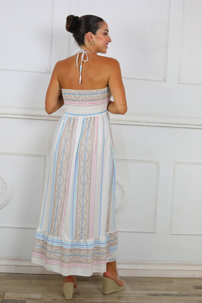 Vestido Fruncido Estampado - Imagen 32