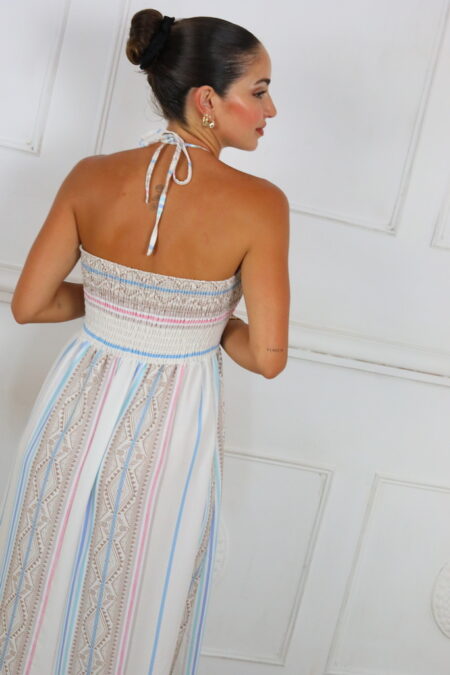 Vestido Fruncido Estampado