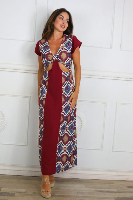 Vestido Estampado Descubierto