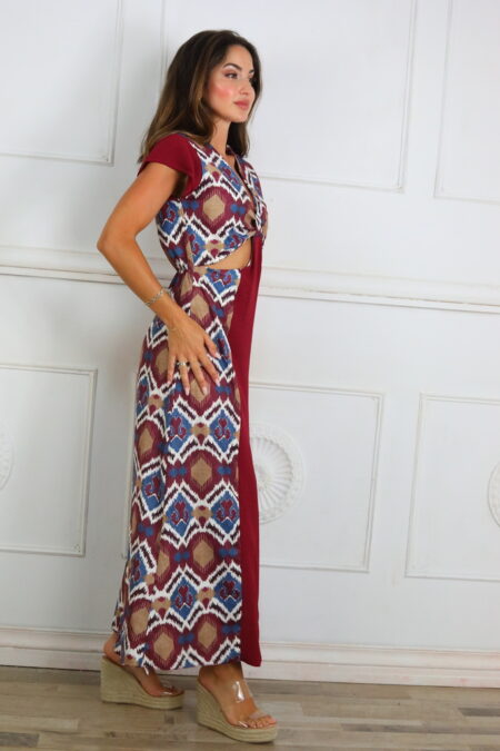 Vestido Estampado Descubierto