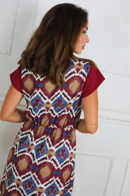 Vestido Estampado Descubierto