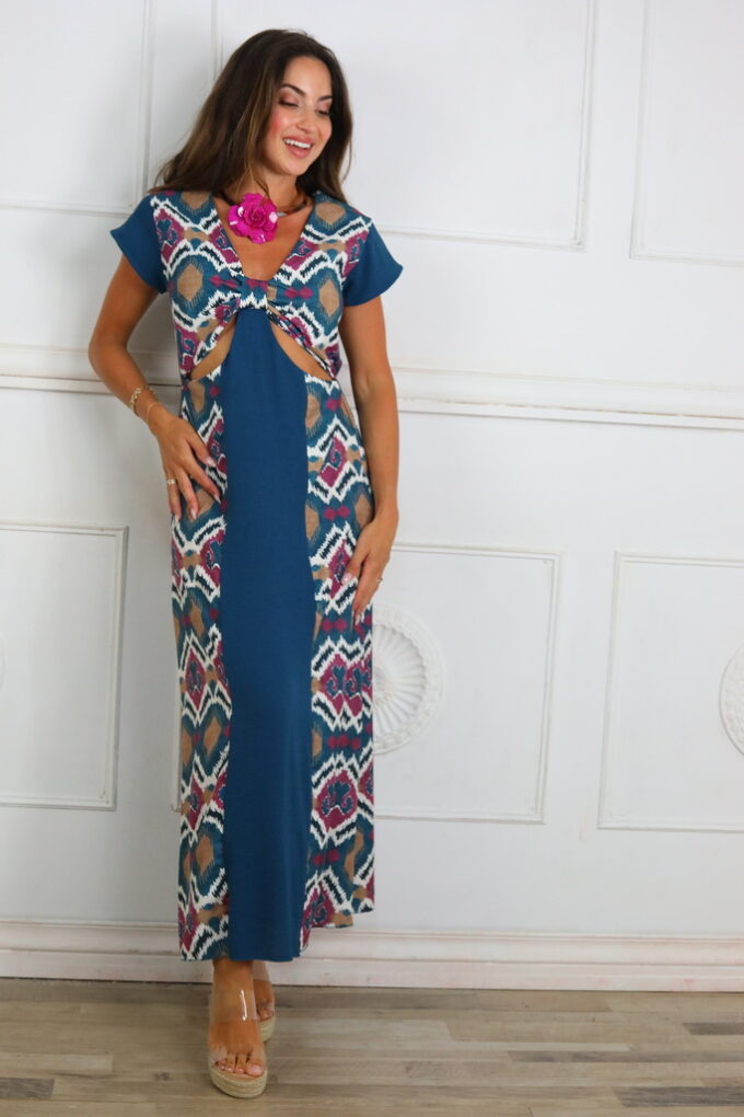 Vestido Estampado Descubierto