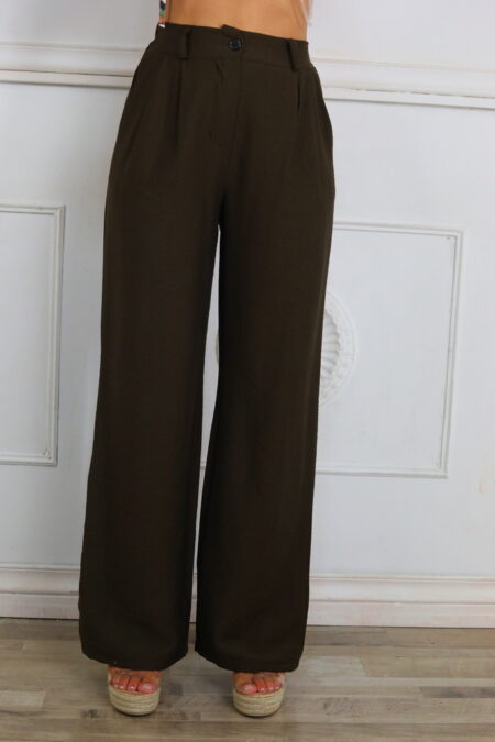 Pantalon Efecto Lino Básic