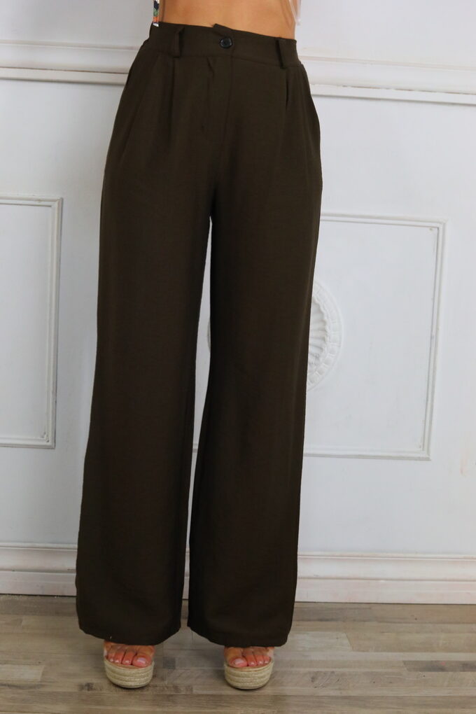 Pantalon Efecto Lino Básic