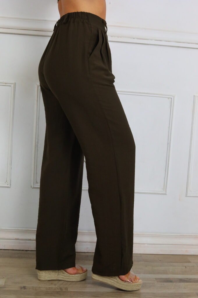 Pantalon Efecto Lino Básic