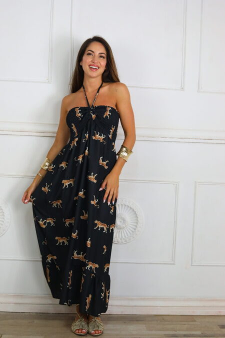 Vestido Fruncido Estampado