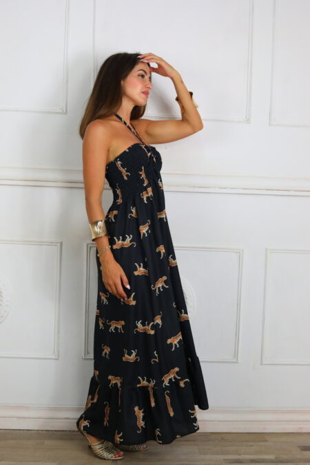 Vestido Fruncido Estampado