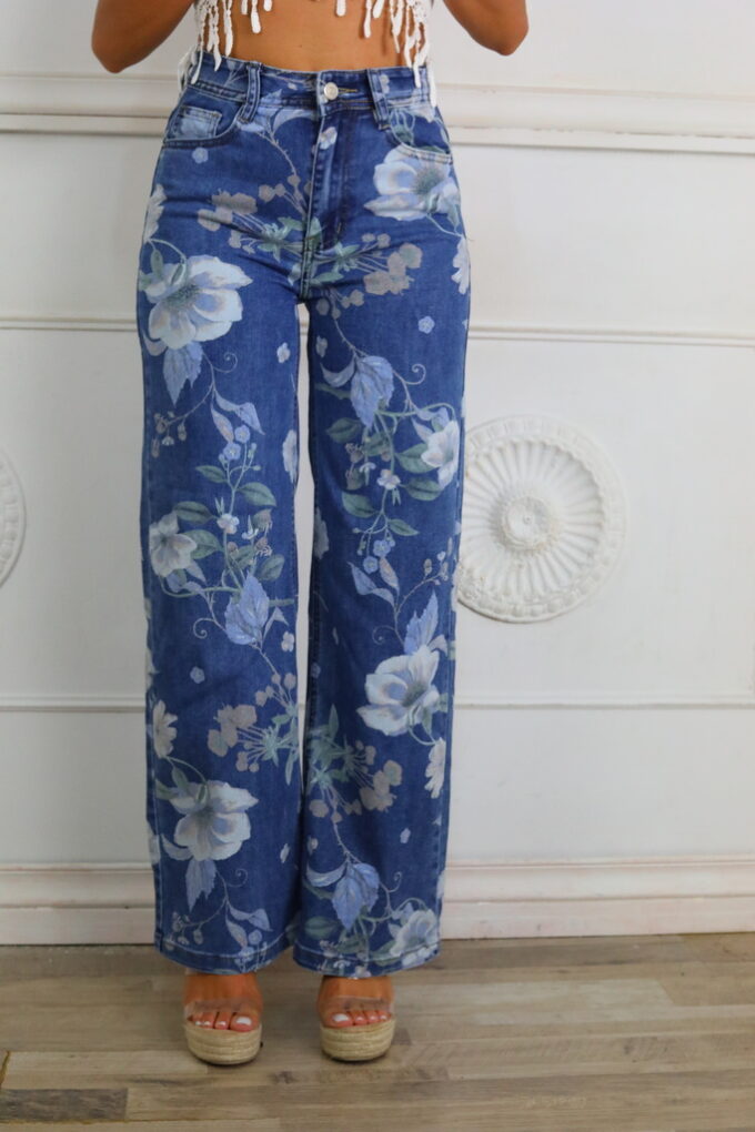 Vaquero Estampado Flores