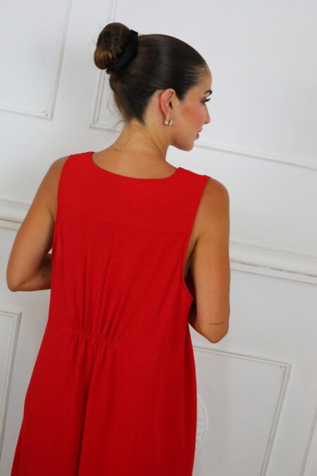 Vestido Largo Botón