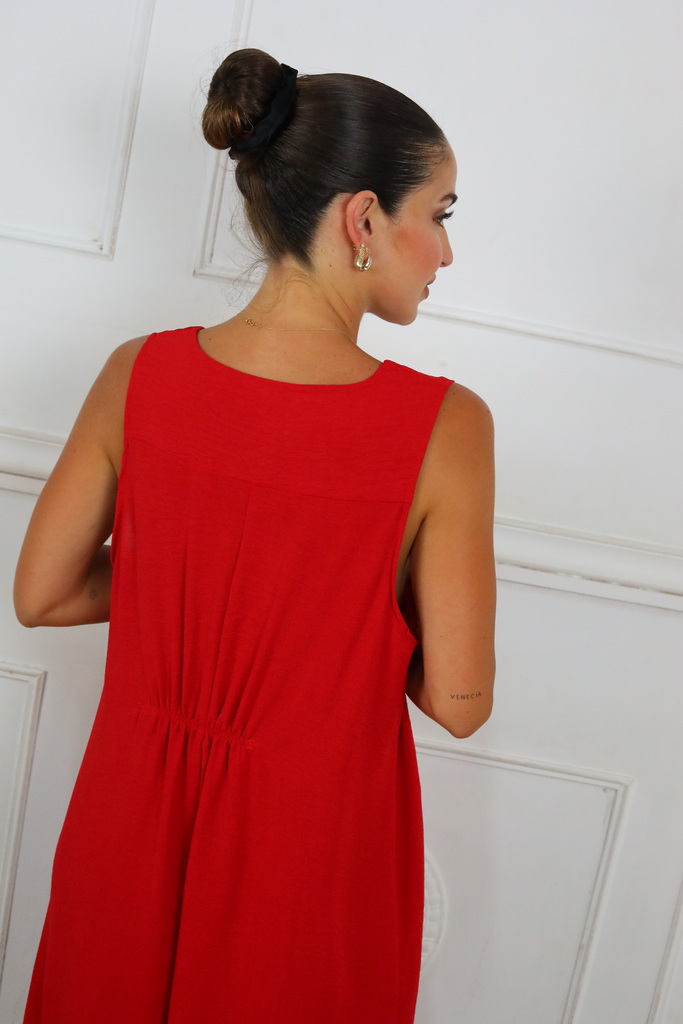 Vestido Largo Botón - Imagen 4