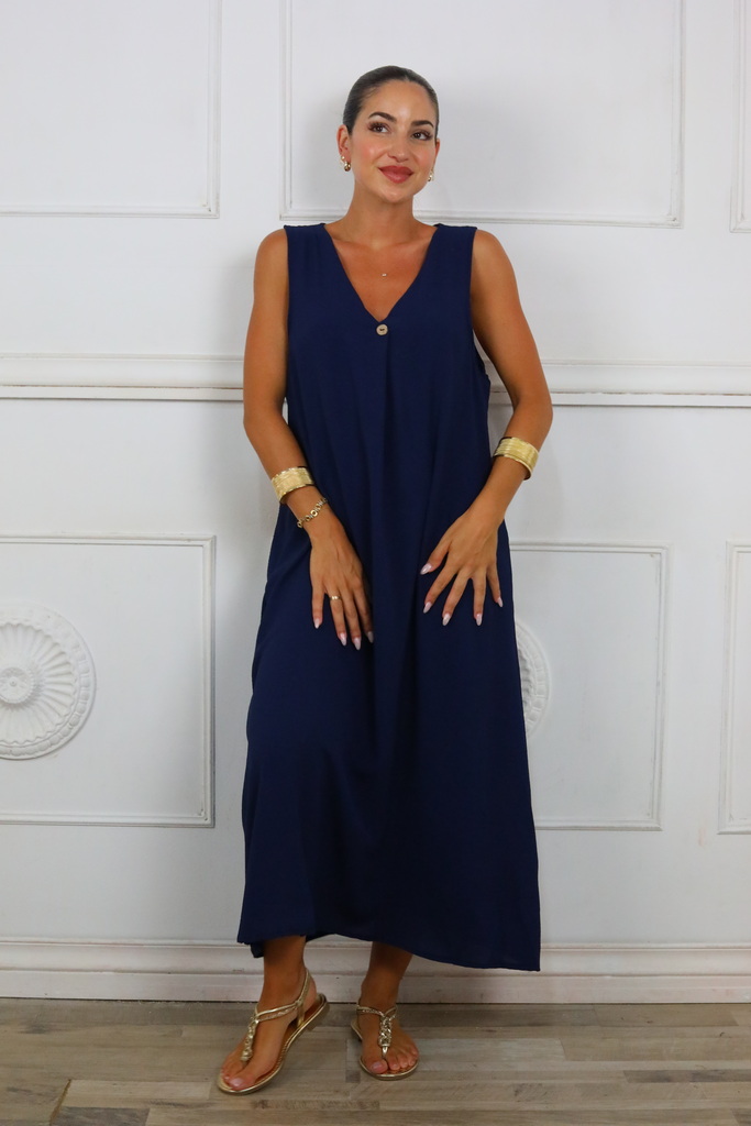 Vestido Largo Botón - Imagen 7