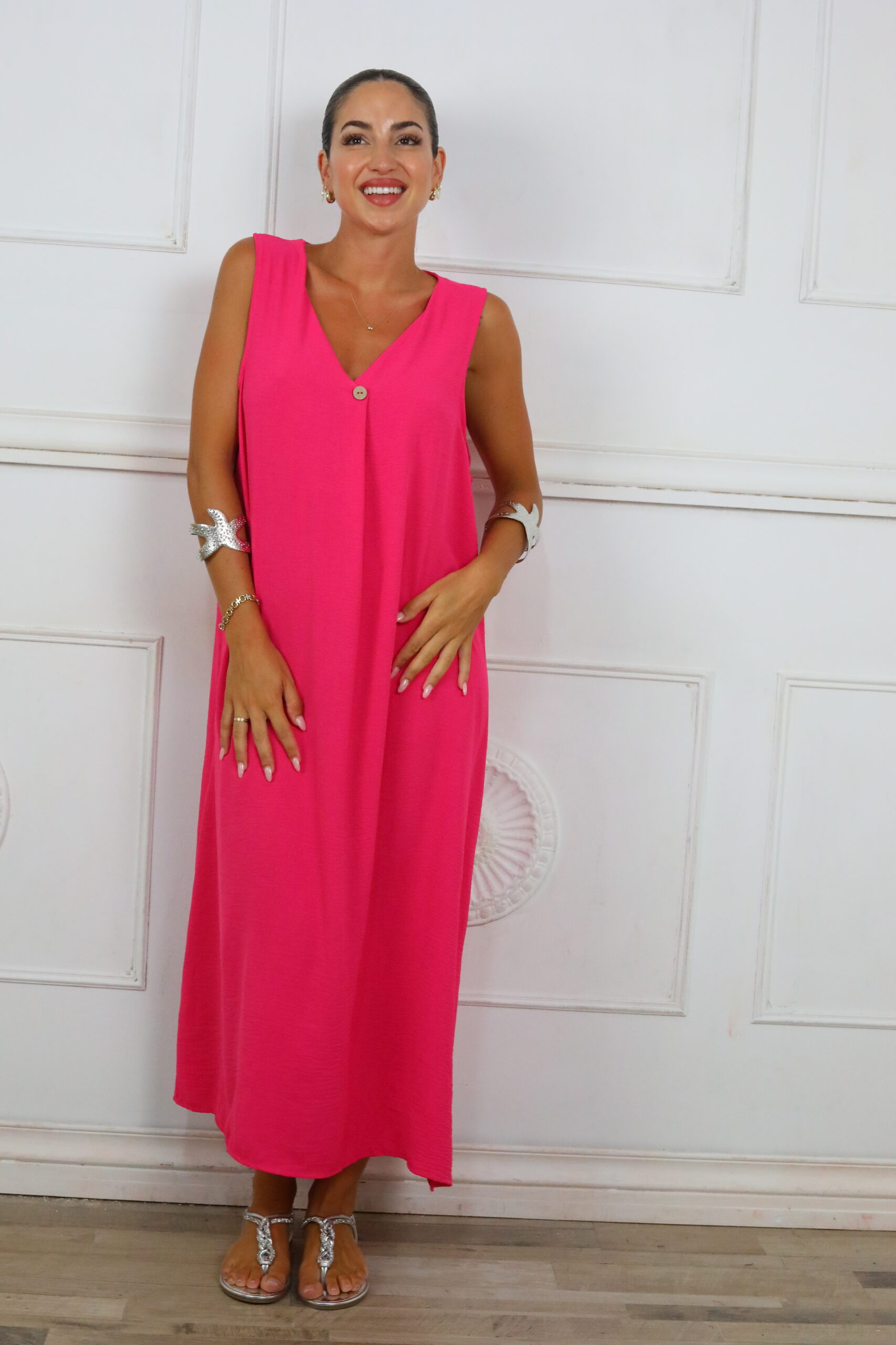 Vestido Largo Botón - Imagen 18