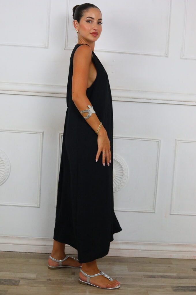 Vestido Largo Botón