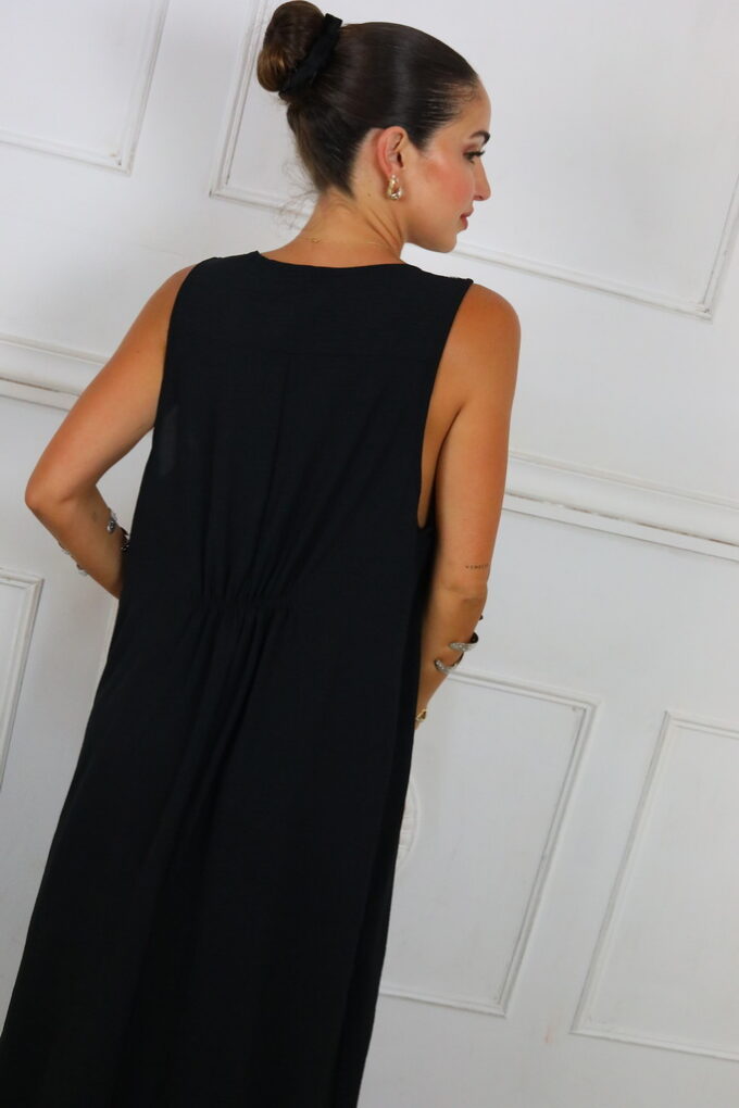 Vestido Largo Botón