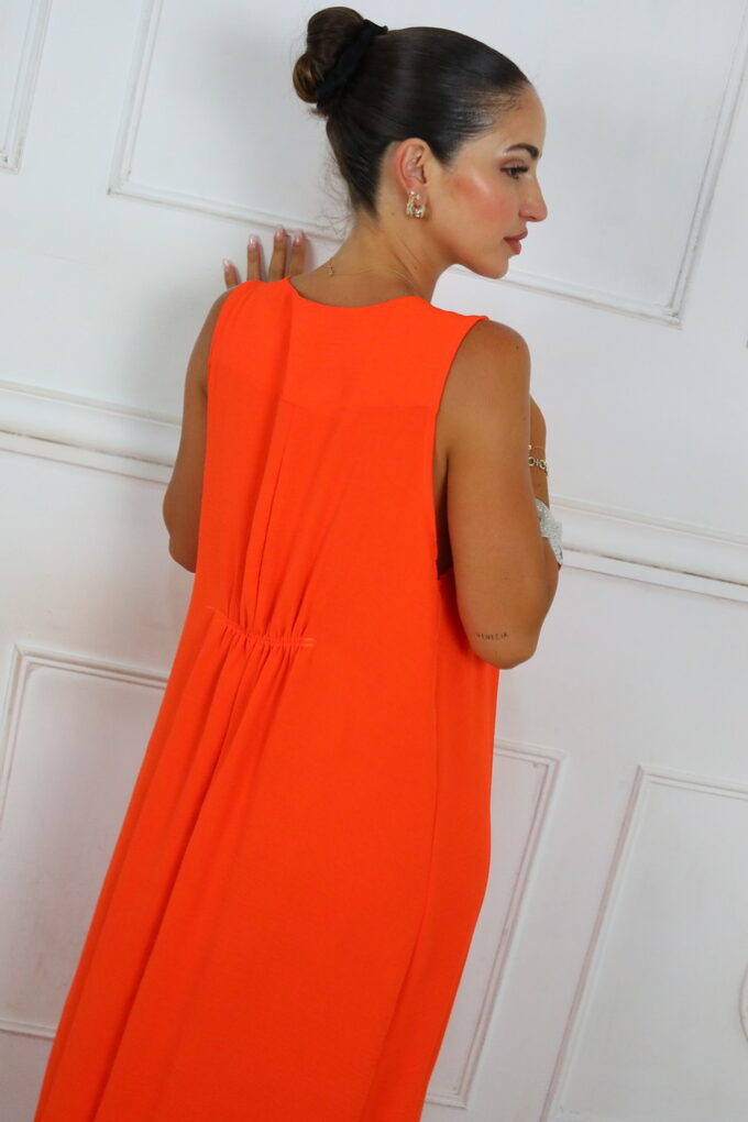 Vestido Largo Botón