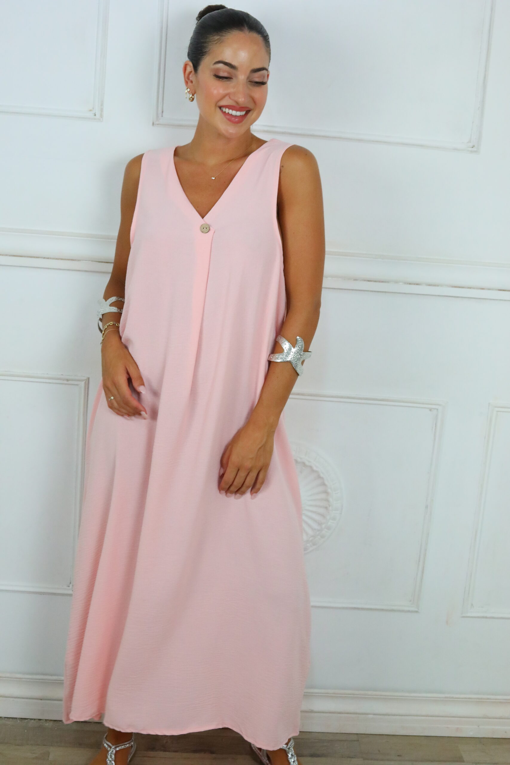 Vestido Largo Botón - Imagen 42