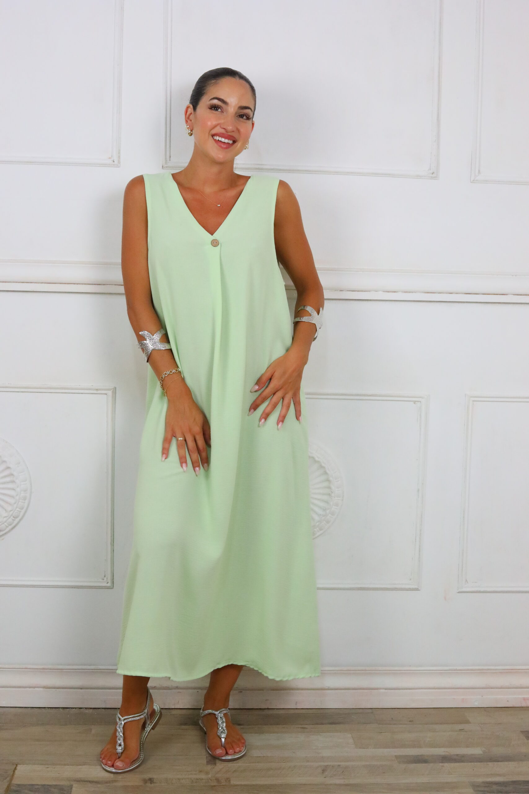 Vestido Largo Botón - Imagen 45