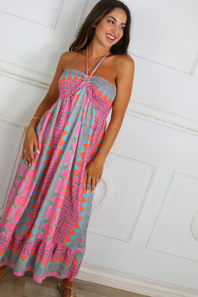 Vestido Fruncido Estampado - Imagen 30