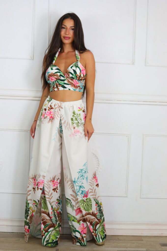 Conjunto Estampado Top Metal