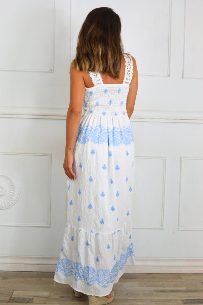 Vestido Croché Bordado