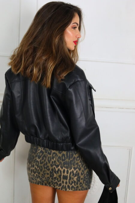 Chaqueta Polipiel Bomber