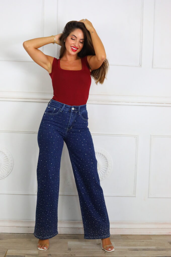 Vaquero Wide Leg Brillos