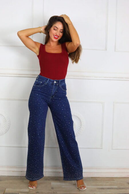 Vaquero Wide Leg Brillos