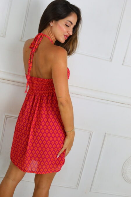 Vestido Gasa Estampado