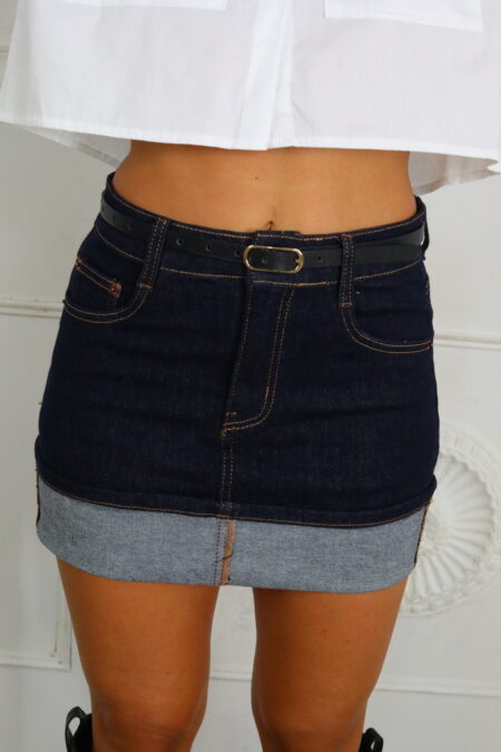 Minifalda Vaquera Dobladillo
