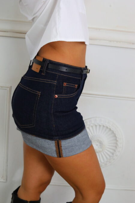 Minifalda Vaquera Dobladillo