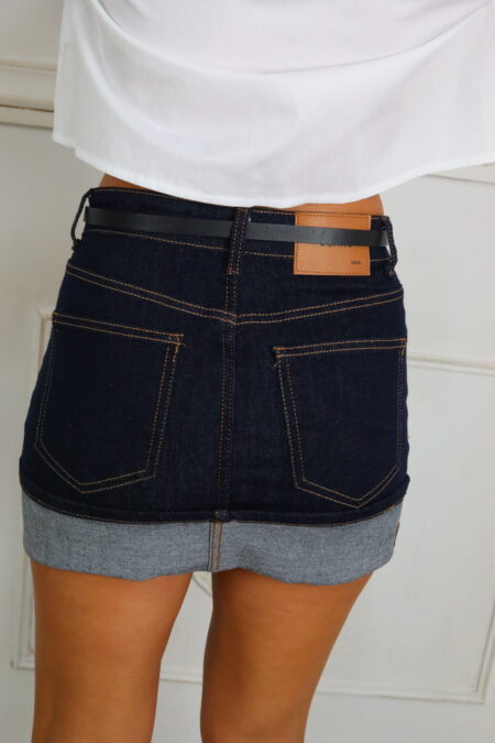 Minifalda Vaquera Dobladillo