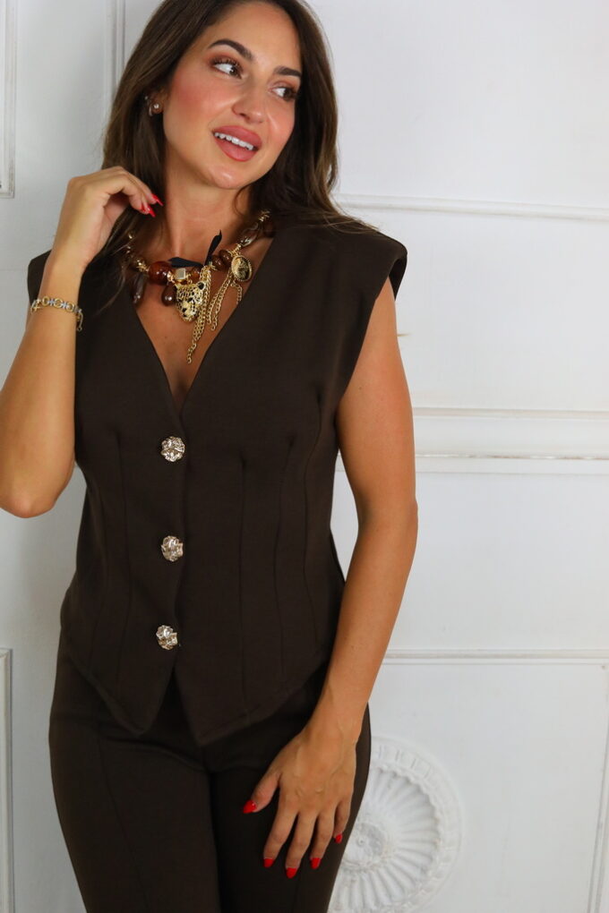 Conjunto Chaleco Pinzas