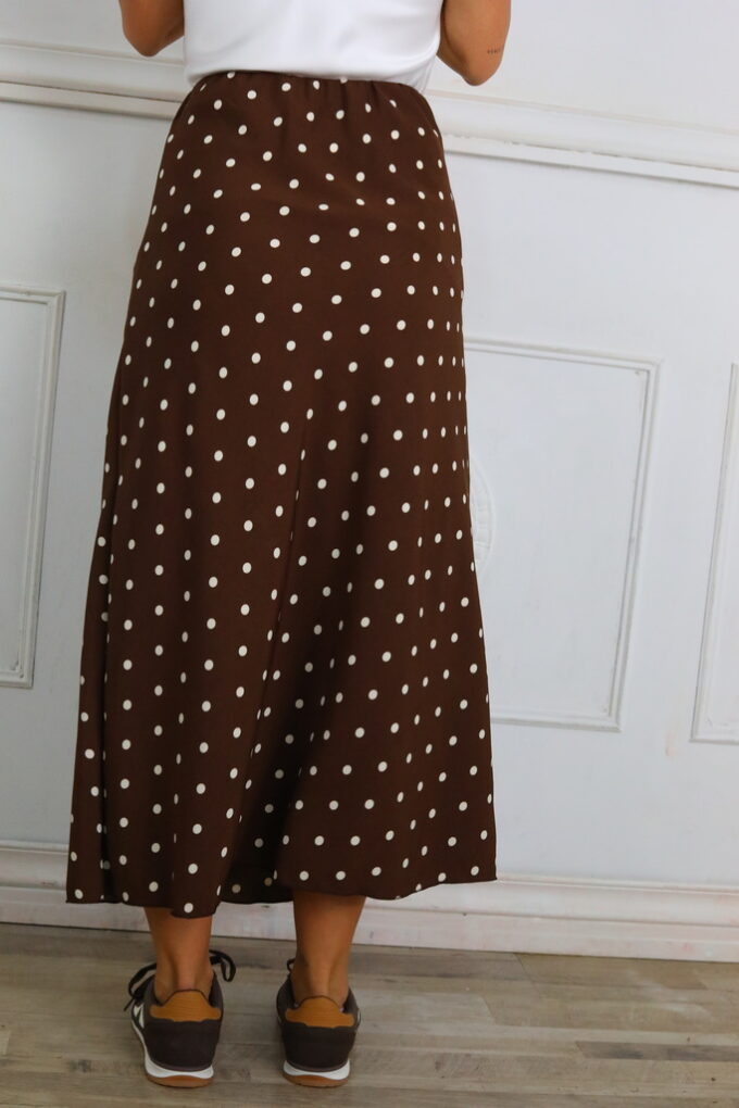 Falda Satén Lunares