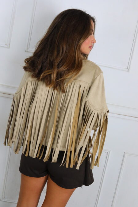 Chaqueta Antelina Flecos
