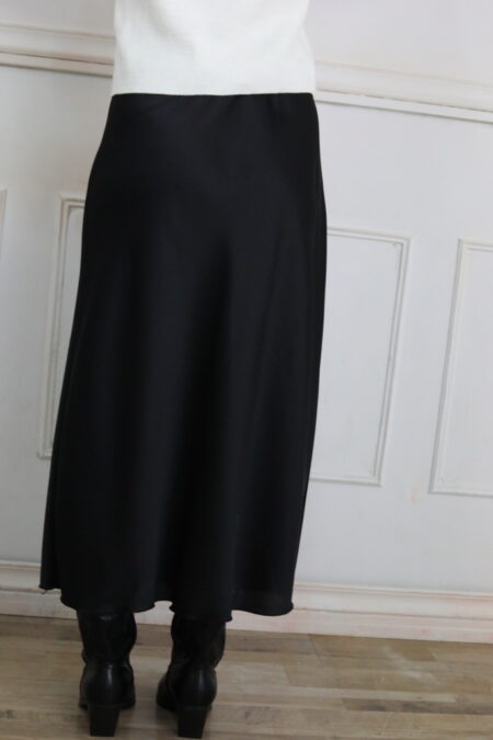Falda Satén Larga