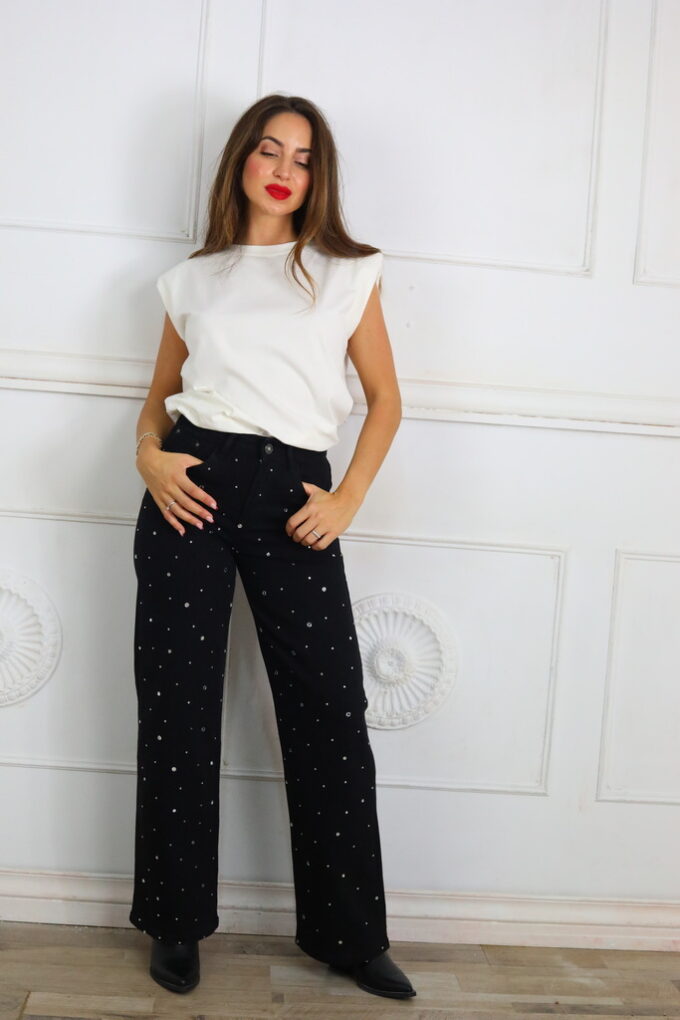 Vaquero Wide Leg Brillos