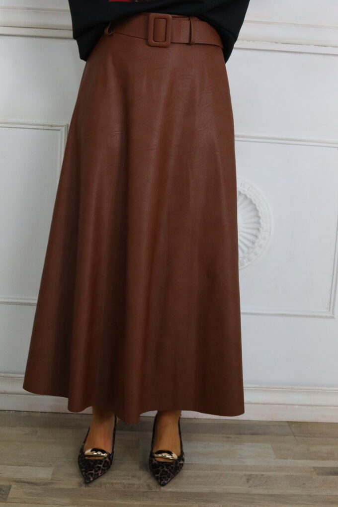 Falda Polipiel Cinturón