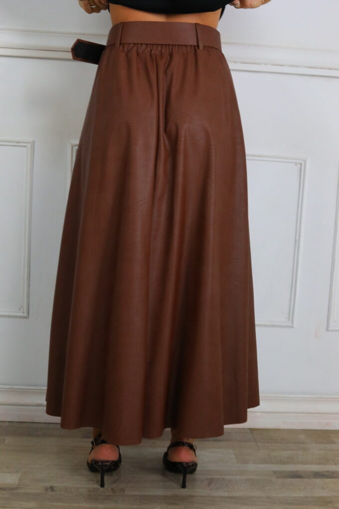 Falda Polipiel Cinturón