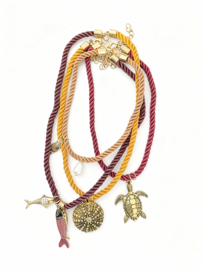 Collar Multicordón Marino