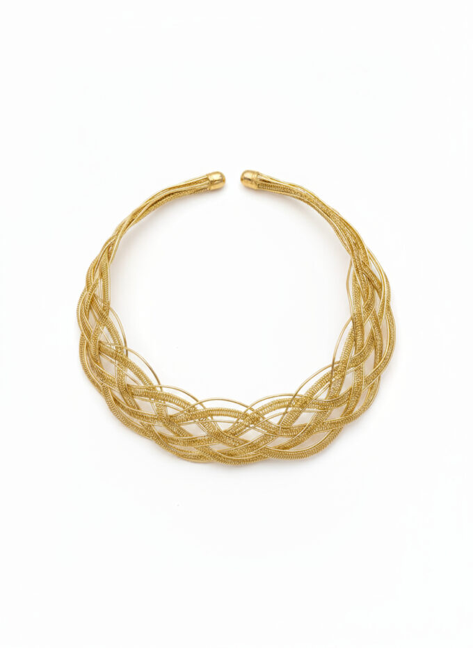Collar Metal Trenzado