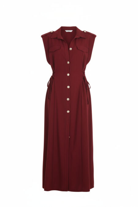 Vestido Camisero Cordones