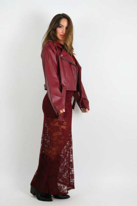 Chaqueta Polipiel Cinturón