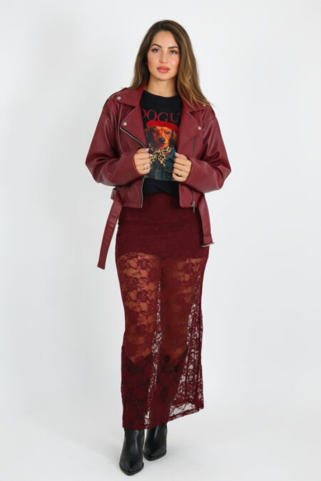 Chaqueta Polipiel Cinturón