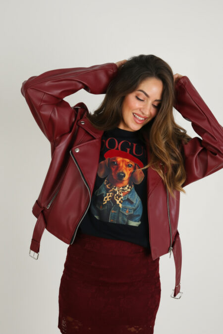 Chaqueta Polipiel Cinturón