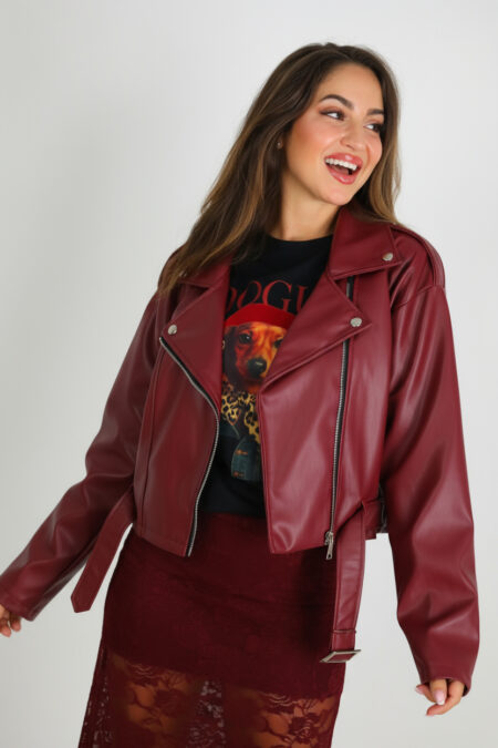 Chaqueta Polipiel Cinturón