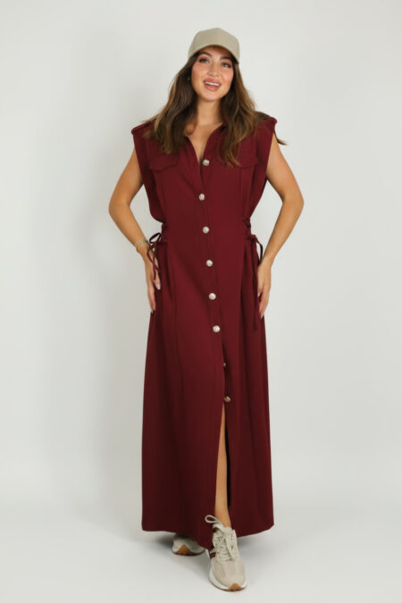 Vestido Camisero Cordones