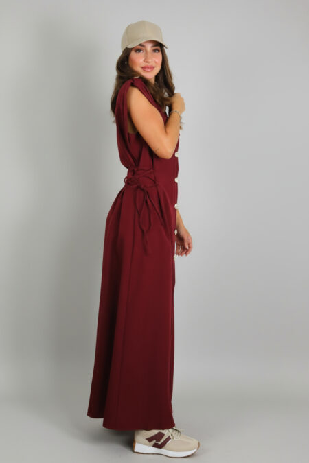 Vestido Camisero Cordones