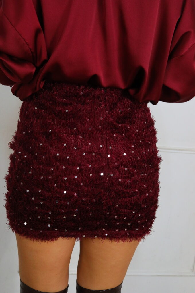 Falda Lentejuelas Corta