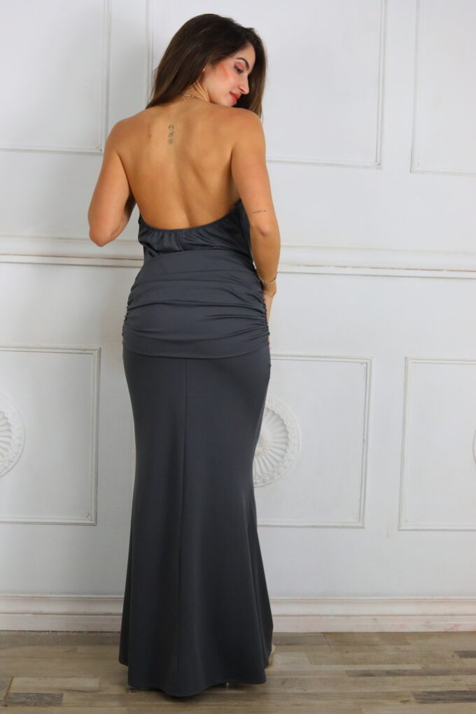 Vestido Licra Cuello Collar