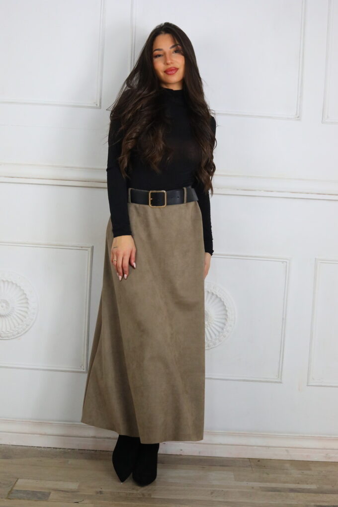 Falda Antelina Cinturón